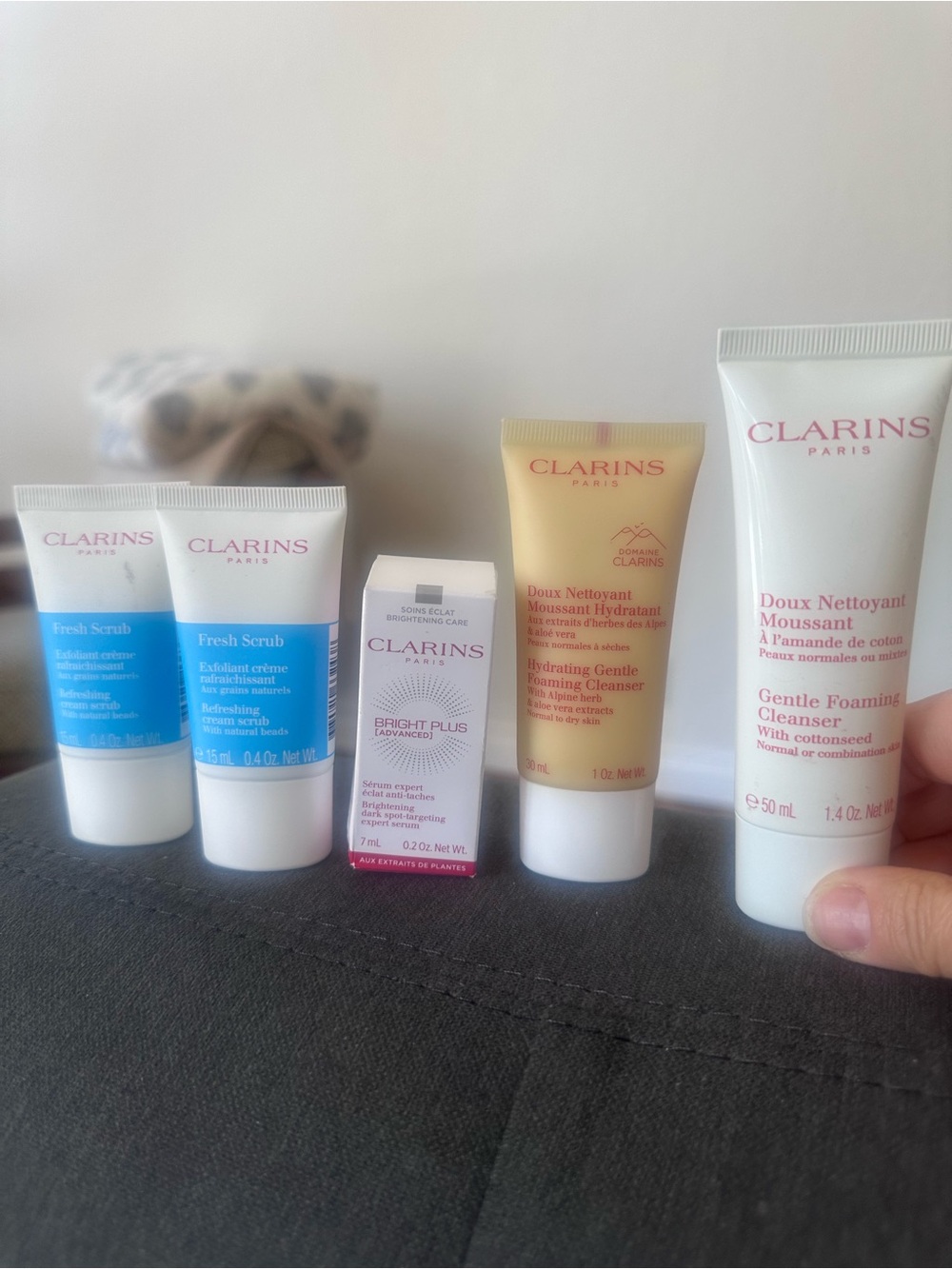 NEW Clarins 5 Piece Skincare Travel Bundle